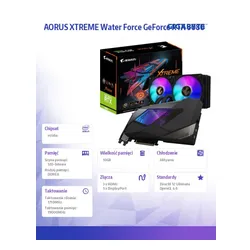 Karta graficzna GeForce RTX 3080 AORUS XTREME Water Force 10GB GDDR6X 320bit 2.0