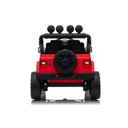 Auto Na Akumulator Jeep Rubicon 2X200W 24V Eva Skóra LED Pilot Radio MP3