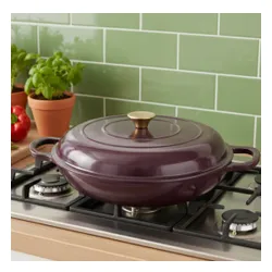 Garnek żeliwny HAGE DN30 3L Bakłażanowy