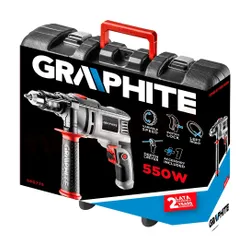 Graphite darbeli matkap 58G725 550 W