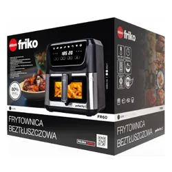 Air Fryer Frytkownica beztłuszczowa ELDOM FR60 Friko 8l z okienkiem do obserwacji postępów gotowania