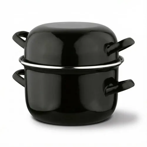 Garnek emaliowany do muli małż i owoców morza Tadar 2w1