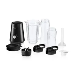 Blender kielichowy MOZANO M01 Czarny (Sportowy) + 2 bidony w komplecie