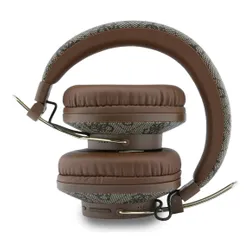 Słuchawki nauszne GUESS Triangle Logo Bluetooth ENC Brązowy