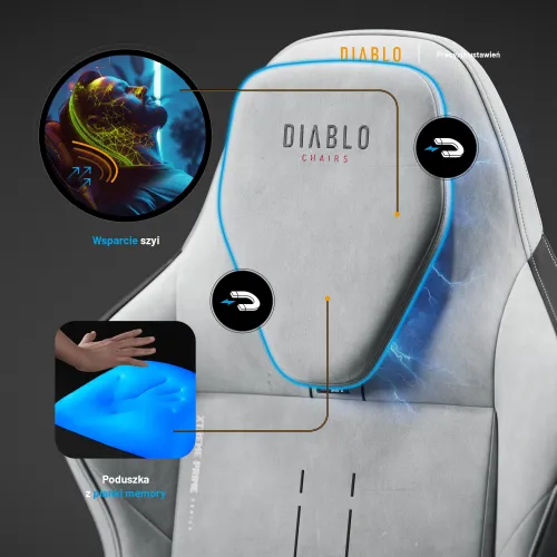 Fotel DIABLO CHAIRS X-One 2.0 Prime Szary