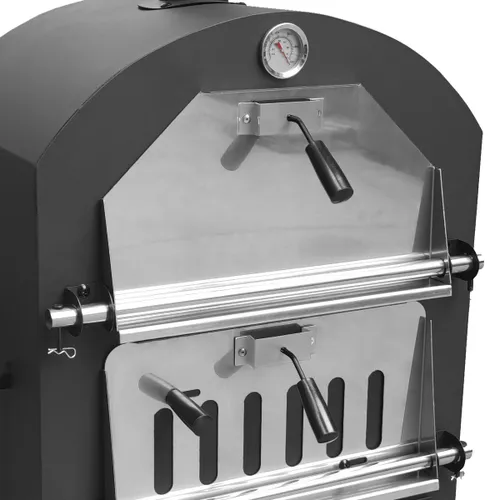 Grill węglowy BOTTARI Vesuvio z komorą do pieczenia pizzy 35.5 x 32.5 cm.