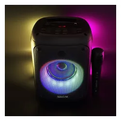 Głośnik mobilny SQUEAK Beatflow Radio FM Czarny