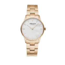 Obaku Lyng Lille V247lxvwsv Gold / White Saati