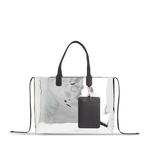 Сумка Tommy Hilfiger Iconic Tommy Tote Metal AW0AW15202 Metallic Silver 0io