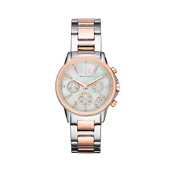 Armani Exchange Lady Banks Kronograf AX4331 Gümüş / Gül Saati