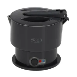 ADLER AD 1377 0,6 l czarny - czajnik elektryczny turystyczny silikonowy