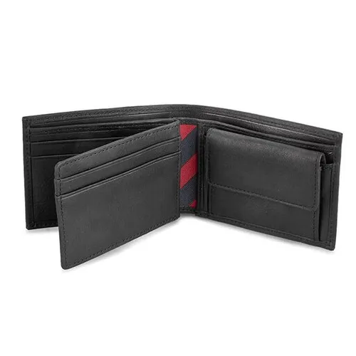 Tommy Hilfiger Johnson Büyük Erkek Cüzdanı Mini Cc Flap Ve Madeni Para Cep AM0AM00662 / 82568 002