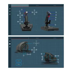 Joystick Hori Hotas Flight Control System HPC-045U z mocowaniem do PC