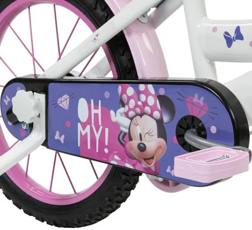 Rower dziecięcy HUFFY Disney Minnie 16 cali dla dziewczynki Biały