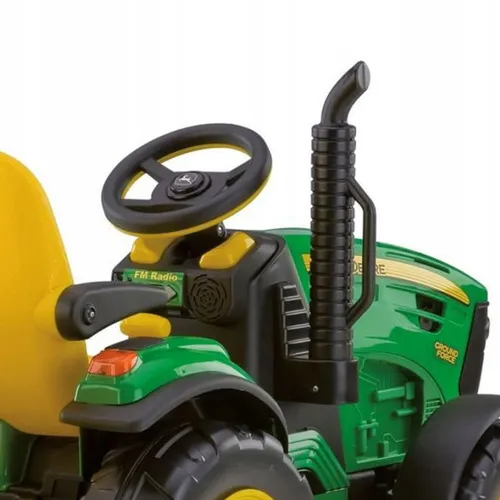 Traktor na Akumulator John Deere Ground Force 12V Peg Perego LiFePO4 litowy