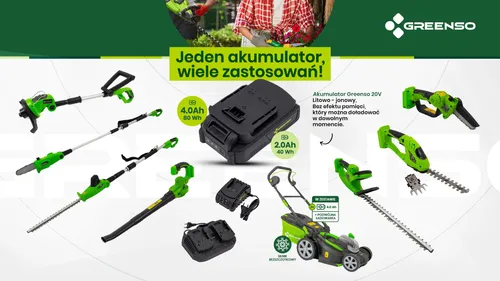 Nożyce do żywopłotu / trawy GREENSO UAO011 20V akumulatorowe