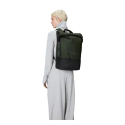 Рюкзак Rains Trail Rolltop Backpack W3 - зеленый