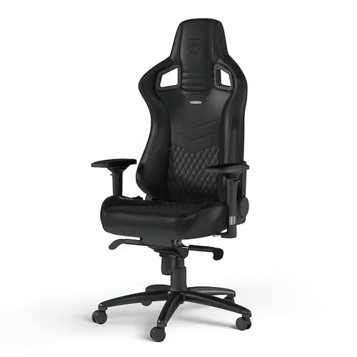 Fotel Noblechairs EPIC Gamingowy do 120kg Skóra naturalna Czarny