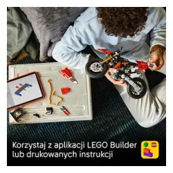 LEGO TECHNIC 42238 Motocykl Ducati Desmo450 MX Factory, zestaw klocków 10+