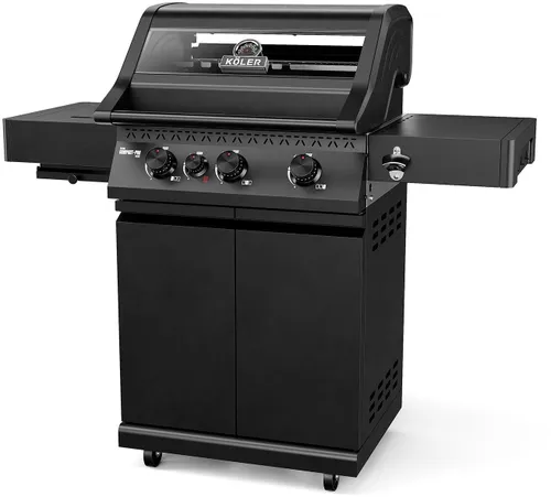 Grill gazowy KOLER Krone Compact Pro Czarny 15.8 kW 60 x 46 cm