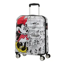 Чемодан/ручная кладь American Tourister Wavebreaker Disney - Minnie comics white