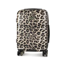 Маленький жесткий чемодан Puccini Beverly Hills ABS015C 6 Leopard / Lamprd / Bez