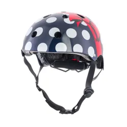 Kask rowerowy dziecięcy Hornit PolkaDot navy/white/red