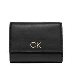 Большой женский кошелек Calvin Klein Re-Lock Trifold Md K60k608994 CK Black BEH