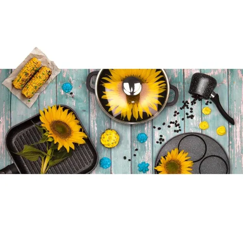Garnek Granitowy z Pokrywką Gotowania Duszenia Pieczenia 32 cm 9,7L Grande