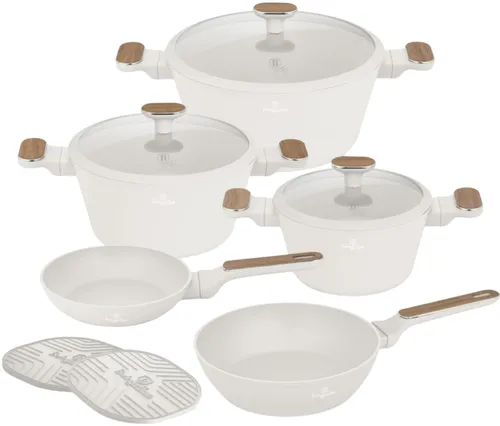 Zestaw patelni i garnków BERLINGER HAUS Sahara Nordic BH-8324 (10 elementów)