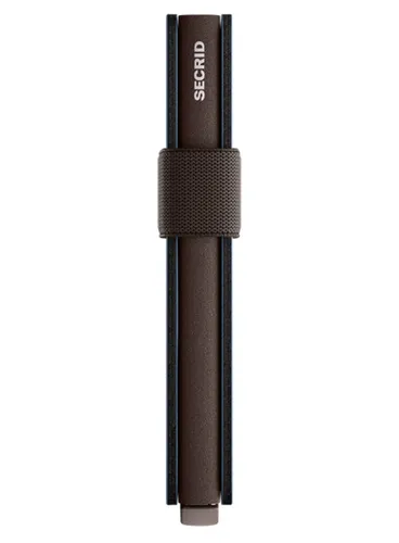 Portfel kieszonkowy RFID Secrid Bandwallet Matte - steel blue / brown