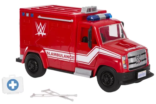 Samochód MATTEL WWE Slambulance karetka do rozbijania JMR51
