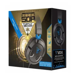 Słuchawki przewodowe z mikrofonem Turtle Beach Ear Force Recon 50P Nauszne Czarno-niebieski