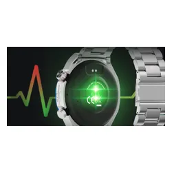 Smartwatch IMIKI Xplorer Oyster Srebrno-niebieski