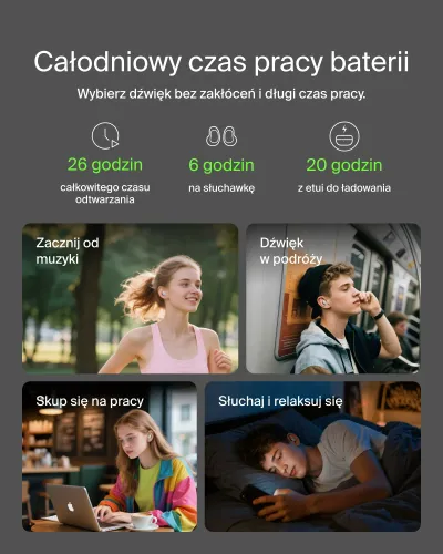 Słuchawki bezprzewodowe Belkin SoundForm Anywhere Douszne Bluetooth 5.4 Piaskowy