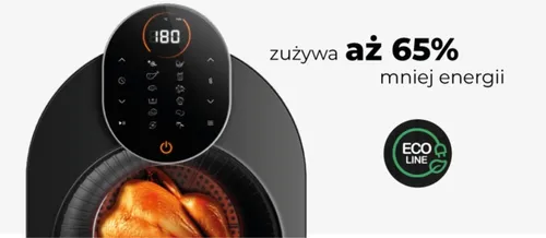 Air Fryer Frytkownica beztłuszczowa ETA SkyFry 516890000 5l z 12 automatycznymi programami gotowania i okienkiem do obserwacji postępów gotowania