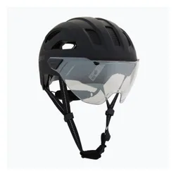 Kask rowerowy UVEX Stride Visor black matt/lite mirror silver