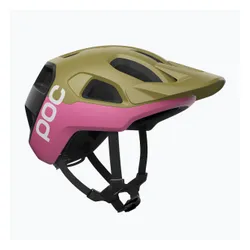 Kask rowerowy POC Cularis olivine green matt/thulite pink matt