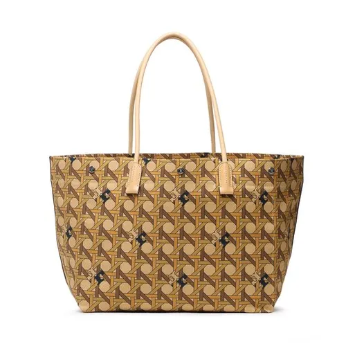 Сумка Tory Burch Canvas Basketweave Tote 139623 Tan Basketwave 200