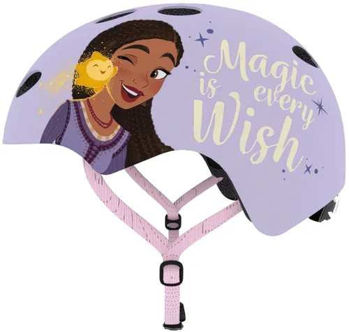 Kask DISNEY Wish Fioletowy dla Dzieci (rozmiar M)