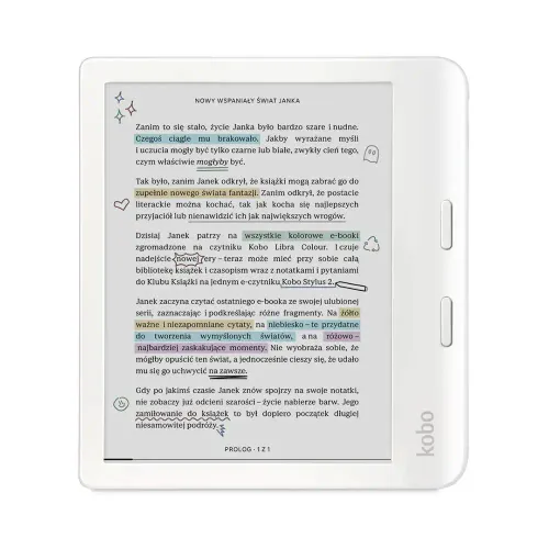 Czytnik E-booków Kobo Libra Colour 7" 32GB WiFi Bluetooth Biały