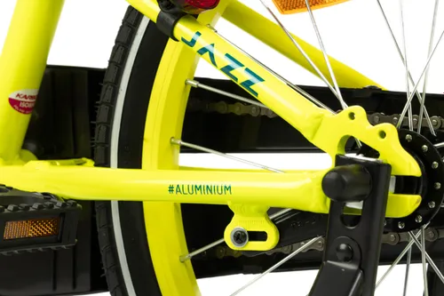 Rower dziecięcy KARBON Jazz 18 cali dla chłopca Limonkowy