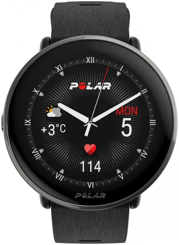 Смарт-часы Polar Ignite 3 Titanium черный силиконовый S / L