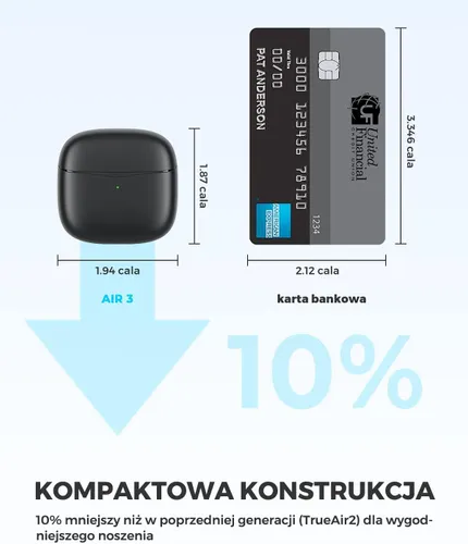 Słuchawki bezprzewodowe Soundpeats Air3 Douszne Bluetooth 5.2 Biały