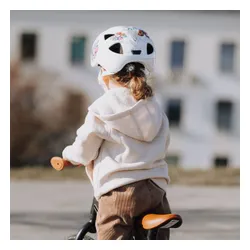 Kask rowerowy dziecięcy Alpina Ximo Flash white flower