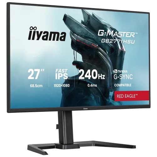 Monitor iiyama G-Master Red Eagle GB2771HSU-B1 27" Full HD Fast IPS 240Hz 0.4 MPRT Gamingowy