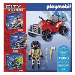 PLAYMOBIL City Action 71090 Pożarniczy Speed Quad