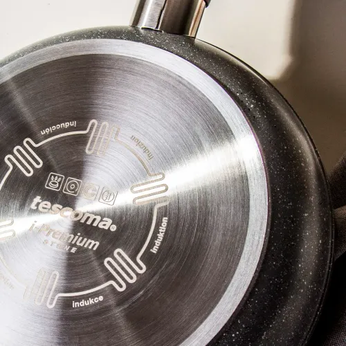 TESCOMA Stone 24 cm szara - patelnia nieprzywierająca mineralna