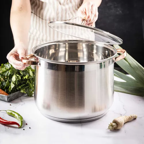 Klausberg Garnek Gastro Z Pokrywą 34Cm 22,4L Kb-7798