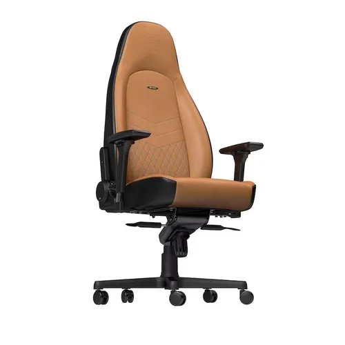 Fotel Noblechairs ICON Gamingowy do 150kg Skóra naturalna Brązowo-czarny